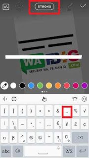 Cara Membuat Garis Lurus di Story Instagram atau Snapgram Dengan Mudah