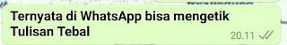 Cara Membuat Variasi Tulisan di Whatsapp (WA) 