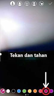 Cara Membuat Snapgram Text Kedap Kedip