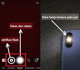 Cara Membuat Snapgram Text Kedap Kedip