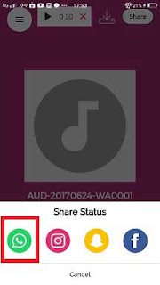 Cara Membuat Voice Note ( VN ) Menjadi Status WA / Whatsapp