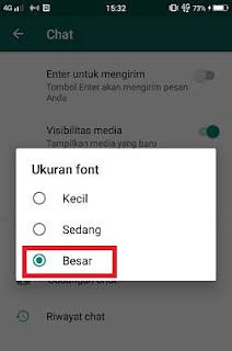 Cara Membesarkan Huruf atau Tulisan di WA / Whatsapp