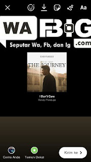 Cara membuat instastory spotify dengan background