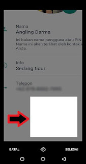 cara membuat foto profil wa kosong