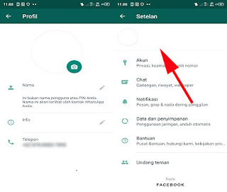 cara membuat profil wa kosong tanpa foto foto, nama dan status profil