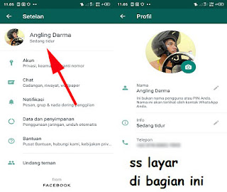 cara membuat foto profil whatsapp kosong