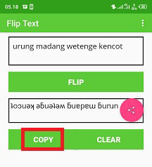 aplikasi tulisan terbalik android termudah