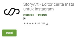 Aplikasi Pendukung Instagram Story android