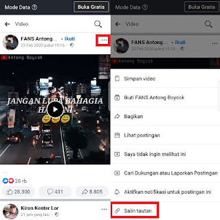 cara menyimpan video dari facebook lite ke galeri menggunakan aplikasi