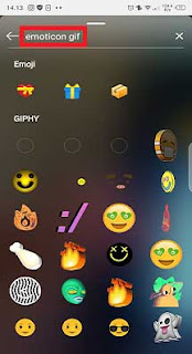 cara membuat emoji bergerak di instastory