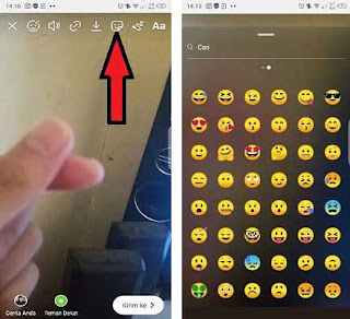 cara membuat emoji bergerak di instastory