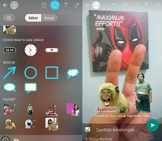 Cara Membuat Status Di WA (Whatsapp) Dengan Stiker