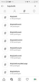 Cara mencari hashtag populer di Instagram