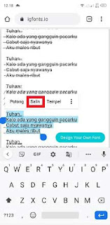 Cara membuat tulisan bergaris bawah di instagram