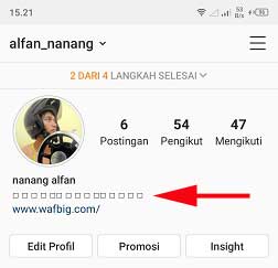 Cara Membuat Tulisan Kotak di Bio Instagram Tanpa Aplikasi