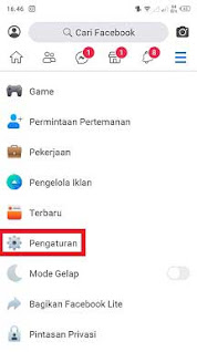 Cara Melihat Daftar Blokiran Di FB Lite Android