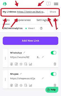 Cara Membuat Linktree WhatsApp dan Shopee di Instagram