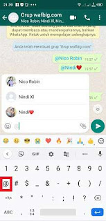 cara tag nama di wa atau whatsapp