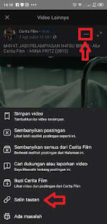 cara copy url video facebook di android