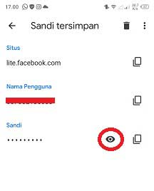 cara melihat password facebook di google chrome