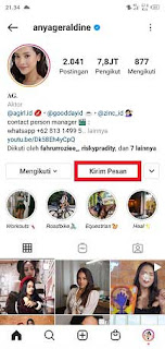 cara buat dm palsu di instagram dari artis