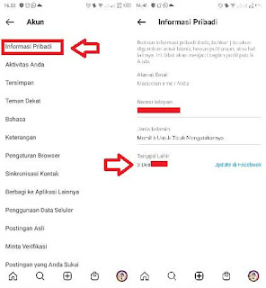 cara melihat tanggal lahir di ig sendiri