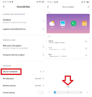 cara mengecilkan tampilan chat di wa