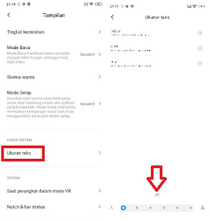 cara mengecilkan tampilan chat whatsapp di hp