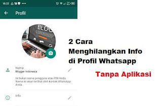 Cara Menghilangkan Info di Profil WhatsApp Tanpa Aplikasi