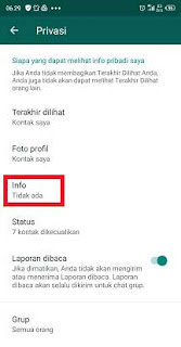 cara menghilangkan info whatsapp tanpa aplikasi