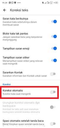 Cara menghilangkan auto correct di WhatsApp