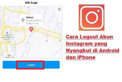 Cara logout Akun IG yang Nyangkut di Instagram Orang Lain