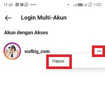 cara menghapus login multi akun di instagram