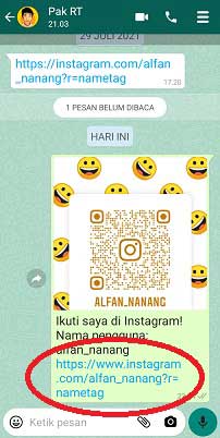 Cara Membuat Link Instagram Sendiri