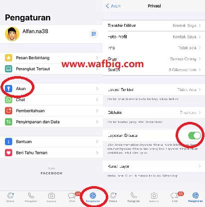 Cara Mengaktifkan Centang Biru di Whatsapp iPhone