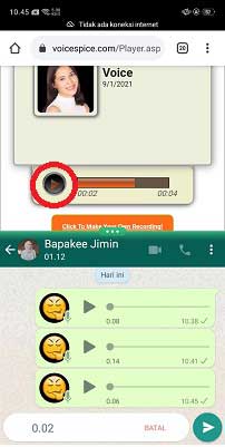 Cara Merubah Suara vn di Whatsapp Menjadi Wanita