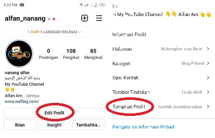 Cara Menghilangkan Blog Pribadi Di IG