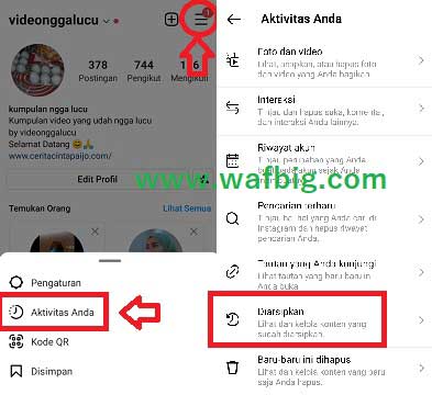 Cara Mengembalikan Postingan IG Yang Di Arsipkan 2022