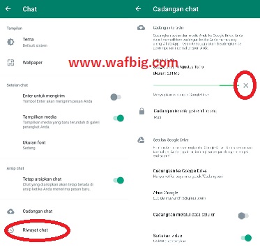 Cara Menghentikan Cadangkan Whatsapp di Android