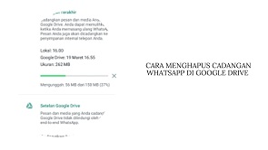 Cara Menghapus Cadangan Whatsapp di Google Drive