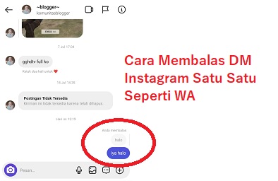 Cara Membalas DM Instagram Seperti WA