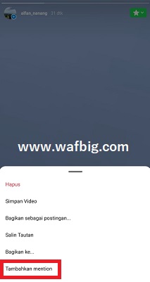 Cara Ngetag Orang Di IG Story Yang Sudah Di Upload