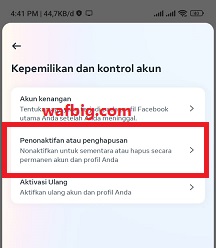 Cara Menonaktifkan Akun IG Sementara Di Hp