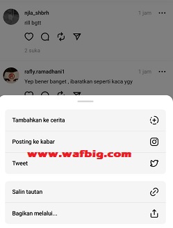 Cara Share Threads Di Instagram