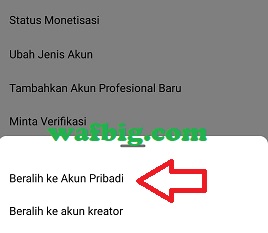 Cara Mengubah Akun Bisnis Ke Akun Pribadi