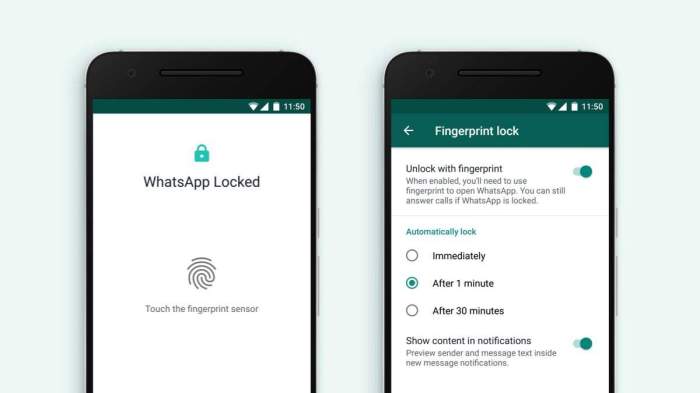 Cara mengunci whatsapp dengan sidik jari di android