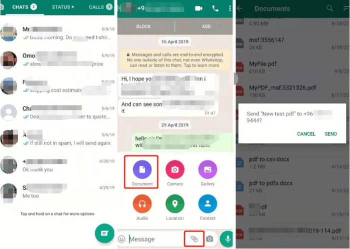 Cara mengirim file pdf dari laptop ke whatsapp