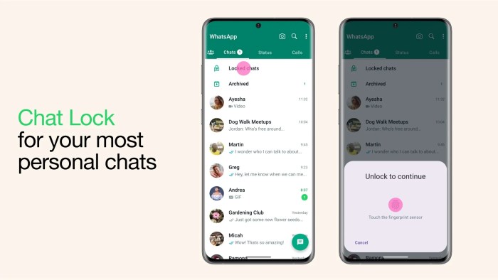 Cara mengunci aplikasi whatsapp